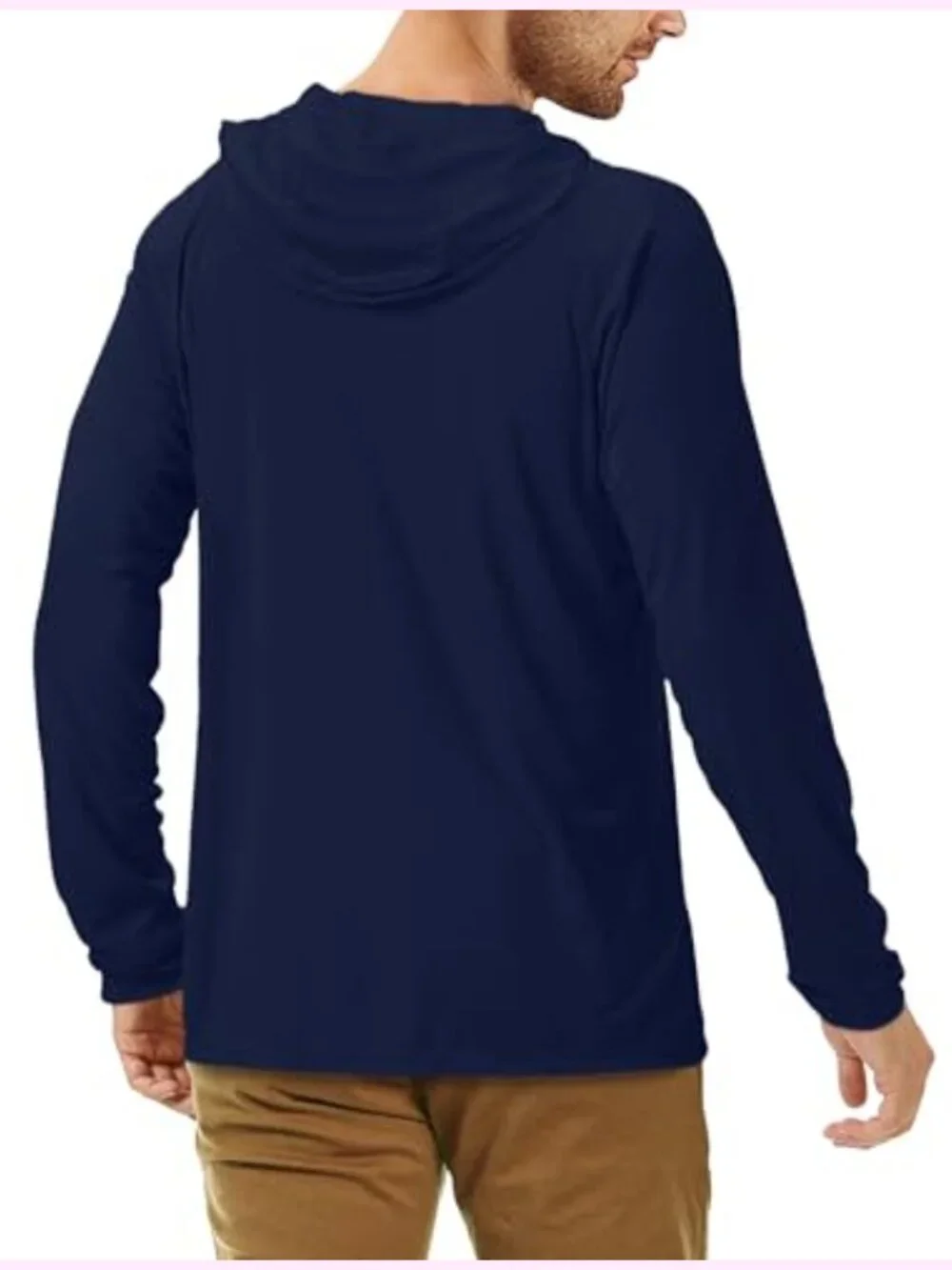 UPF 50+ Rash Guard Shirt Long Sleeve Sun Protection Hoodie Fishing Hiking